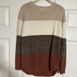 Pink Clover Textured Sweater